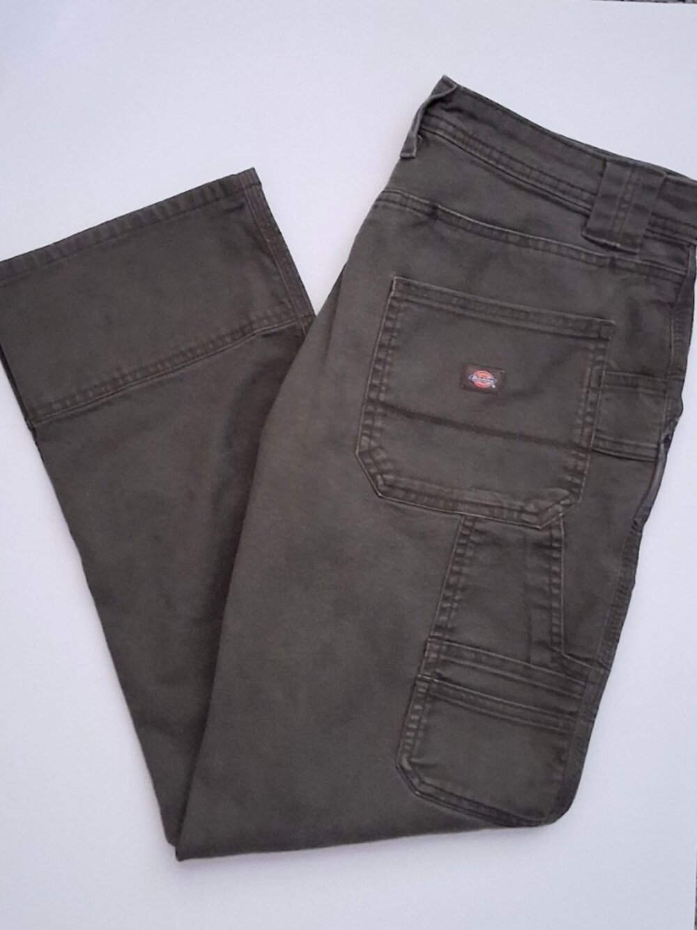 Dickies Flex Cargo Green Utility Pants Mid Rise 4 Regular - Picture 3 of 10